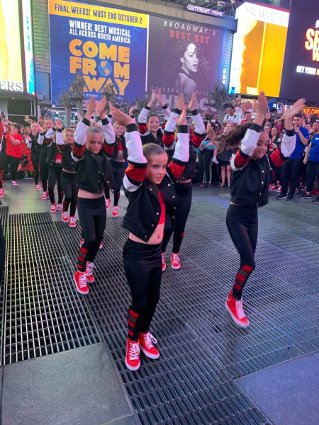 performing in times square
